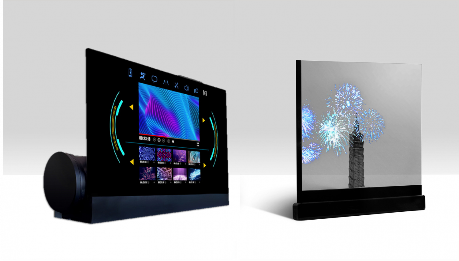 可卷式、折迭性、高透明